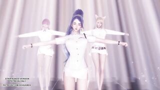 [MMD] Momoland - Baam Ahri Kaisa Evelynn Sexy Kpop Dance League of Legends KDA