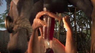 Furry Centaur With Huge Cock Hard Fuck Futa Creampie | Carnal Instinct | 3D