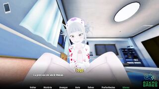 My hero rising - Toga me fez punheta e footjob