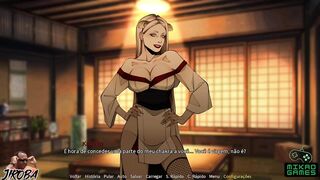 Jogo Adulto de Naruto Shinobi - perdendo a virgindade em foda com Kamiko