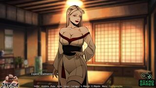 Jogo Adulto de Naruto Shinobi - perdendo a virgindade em foda com Kamiko