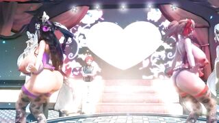 【MMD】 Maiko and Zytra Burlesque Duo Performance