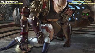 Powergirl pleasing Shao Kahn 3D Porn Animation