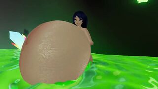Slime pool belly inflation
