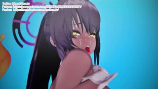 Kakudate Karin Blue Archive 3D HENTAI Animation Shortver