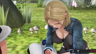 dragon ball z android martueba with tits sex