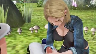 dragon ball z android martueba with tits sex