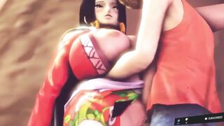 LUFFY Nico Robin sex oral