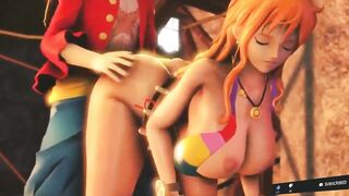 Nami One Piece sexy big ass big tits