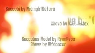 Sheva and Succubus Lesbian Orgy