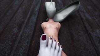 Dimitrescu Footjob Ethan Animation