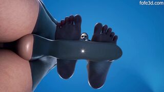Sensual Barefoot Cock Trample Animation