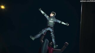 Ada Wong and Leon [Giantess Animation Teaser]