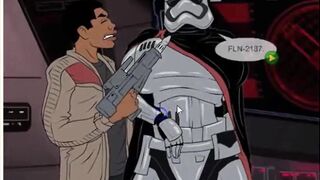Star Wars soldier fucks princess by the ass
