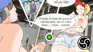 I'm going to bring a pizza and they paid him with penis in his ass