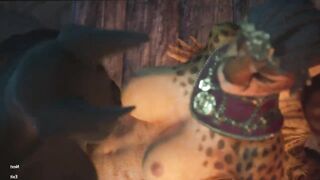 Horse Cock Futanari Fucks His Girlfriend