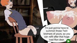 Harry Potter sex with germayoni and rum transformed lesbians