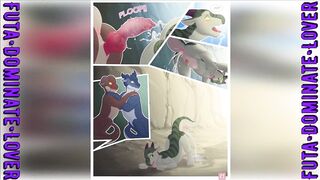 [2D Comic] Furry Dragons Male Orgy