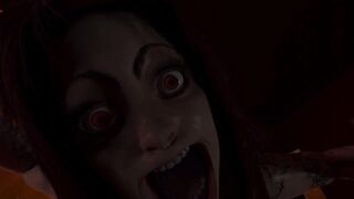POV In hells bedroom. Sexy small breasted demon woman , cock teases, fucks and gives you a handjob w