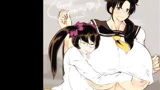 (60fps) huge breasts milking girl compilation