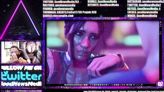 Panam Palmer Jerks Off An Edgerunner Until Thick Cum Blasts On Her Slut Face