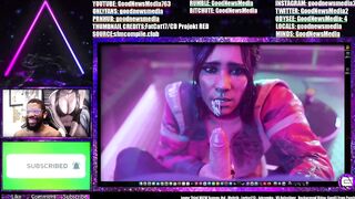 Panam Palmer Jerks Off An Edgerunner Until Thick Cum Blasts On Her Slut Face