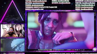 Panam Palmer Jerks Off An Edgerunner Until Thick Cum Blasts On Her Slut Face