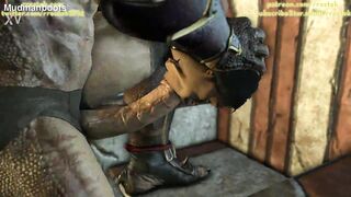 Jade pleasuring Shao Kahn 3D Porn Animation