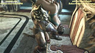Jade pleasuring Shao Kahn 3D Porn Animation