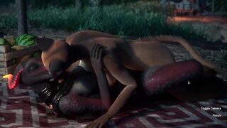 Missionary Fuck Futa With Huge Dick Furry Creampie | Carnal Instinct | 3D