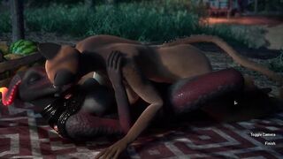 Missionary Fuck Futa With Huge Dick Furry Creampie | Carnal Instinct | 3D