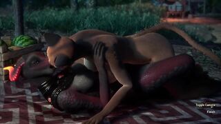 Missionary Fuck Futa With Huge Dick Furry Creampie | Carnal Instinct | 3D