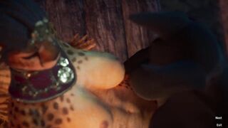 Threesome Furry Hard Sex With Big Dicks Creampie | Carnal Instinct | 3D