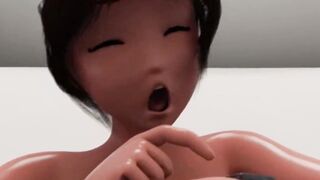 Giant woman eats it whole and puts it up her ass P2