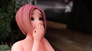 Giant woman eats it whole and puts it up her ass