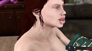 Futanari sex with fat monstrous penis