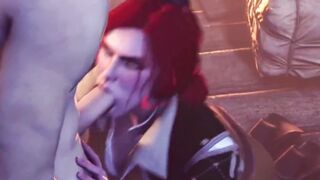 triss geralt the witcher 3 sex oral