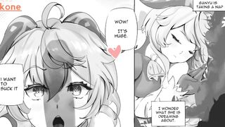[Voiced Doujin] Ganyu's Sweet Dream [Animated Doujin] [Genshin Impact] [378356]