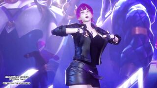 [MMD] Exid - Me & You Ahri Akali Evelynn Sexy Kpop Dance League of Legends KDA