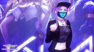 [MMD] Exid - Me & You Ahri Akali Evelynn Sexy Kpop Dance League of Legends KDA