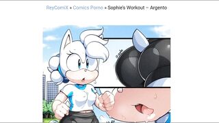 Adult Sonic Workout - Masturbates in Public Parody Comic
