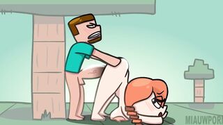 SEX ALEX FUCKED AND DESTROY BY STTEVE! Rule34 Minecraft