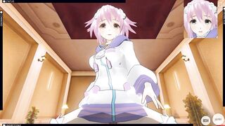 3D HENTAI POV Neptunia rides your dick (Choujigen Game Neptune The Animation)