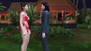 Having Sex In Corridor With Asian Milf, So Hot