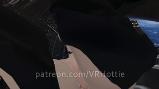 Cyberpunk 2077 Blue Haired Babe Fucks You in Pilot Chair Space Station Parody Robot POV Lap Dance