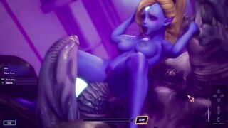 Subverse - Furry monster alien with huge horse cock cumshot in tight ass