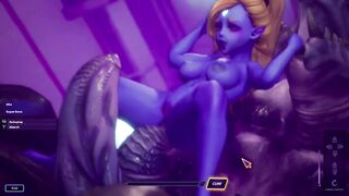 Subverse - Furry monster alien with huge horse cock cumshot in tight ass