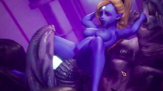 Subverse - Furry monster alien with huge horse cock cumshot in tight ass