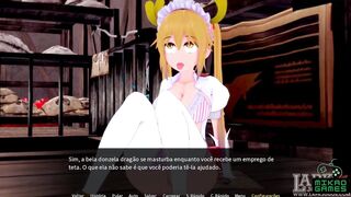 Tales of the Dream life Harem ep 5 Novinha na Siririca