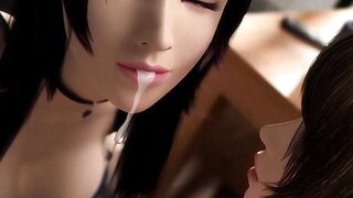 The mouth of the wife and the friend looks P2